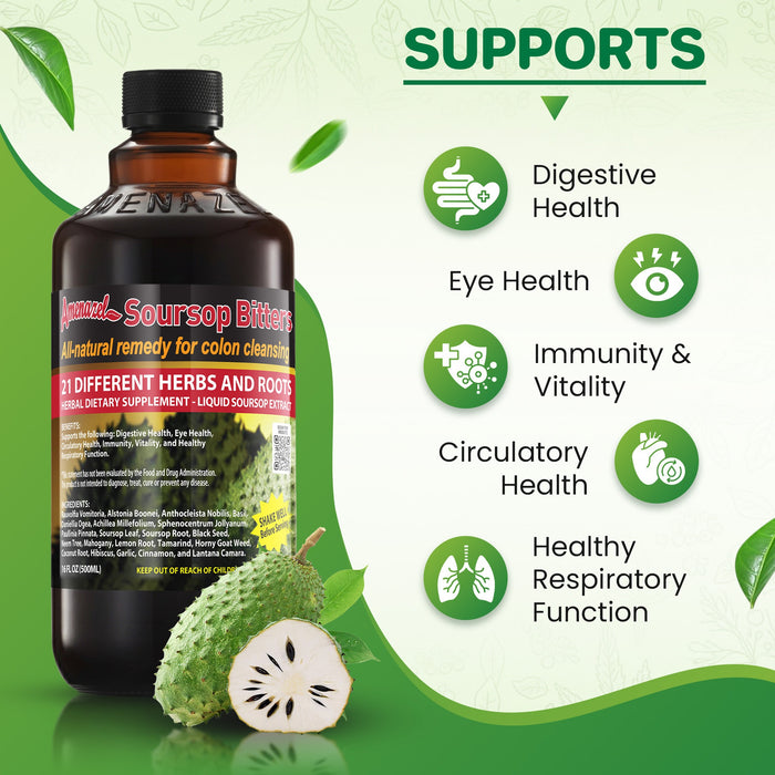 AMENAZEL SOURSOP BITTERS 16 OZ