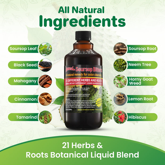 AMENAZEL SOURSOP BITTERS 16 OZ