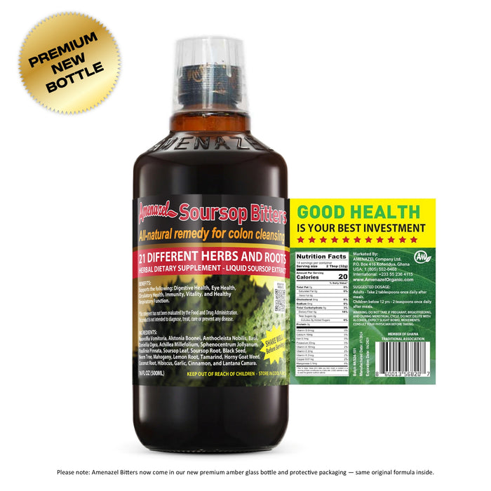 AMENAZEL SOURSOP BITTERS 16 OZ