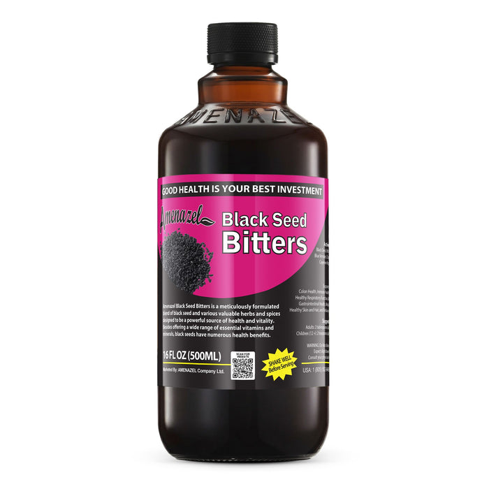 AMENAZEL BLACK SEED BITTERS 16 OZ