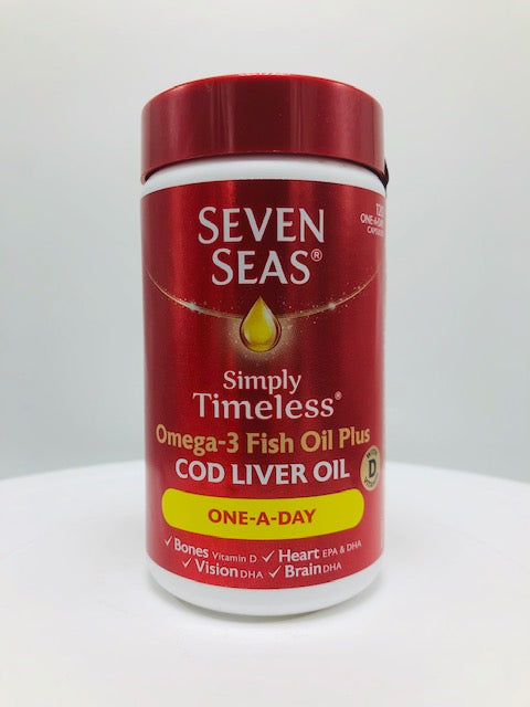 SEVEN SEAS OMEGA-3 FISH OIL + COD LIVER OIL #120