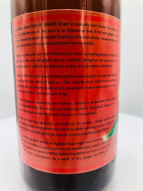 GINGER LIVING BITTERS 16 OZ