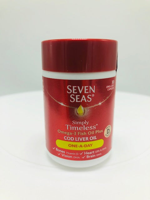 SEVEN SEAS OMEGA-3 FISH OIL + COD LIVER OIL #30