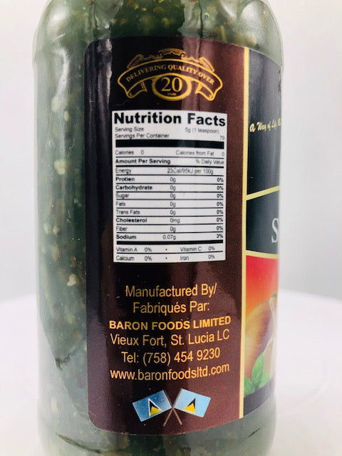 BARON GREEN SEASONING 14 OZ
