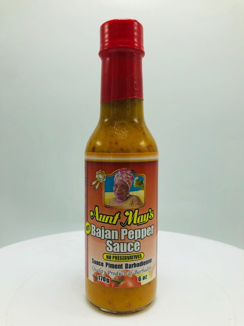 AUNT MAY'S BAJAN PEPPER SAUCE 6 OZ