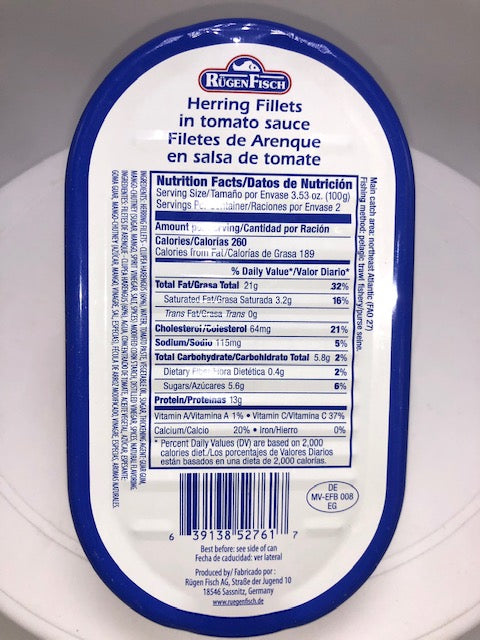 RUGENFISCH HERRING FILLETS 200 G