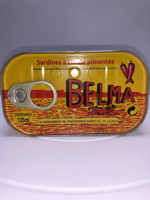 BELMA SPICED SARDINES IN VEGETABLE OIL 120 G