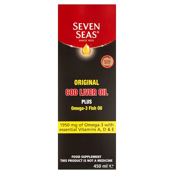 SEVEN SEAS COD LIVER OIL + OMEGA-3 FISH OIL 300 ML